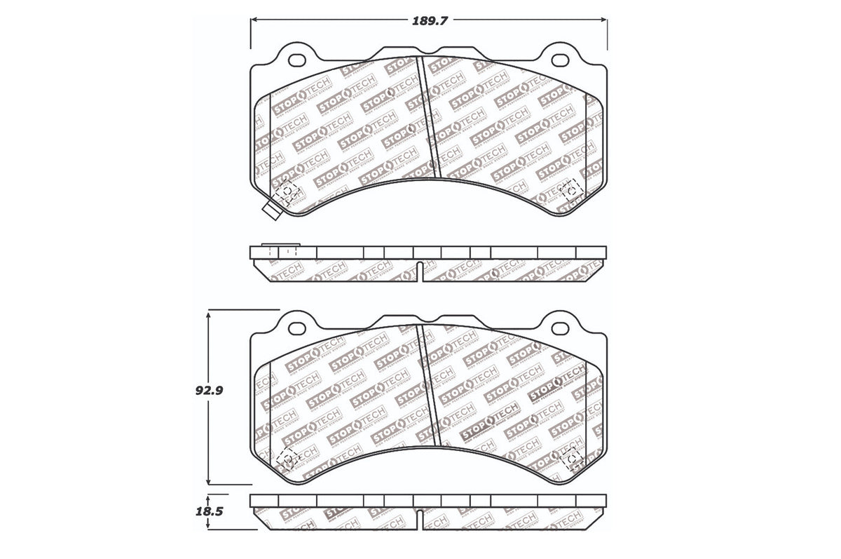 StopTech Sport Front Brake Pads for R35 GTR