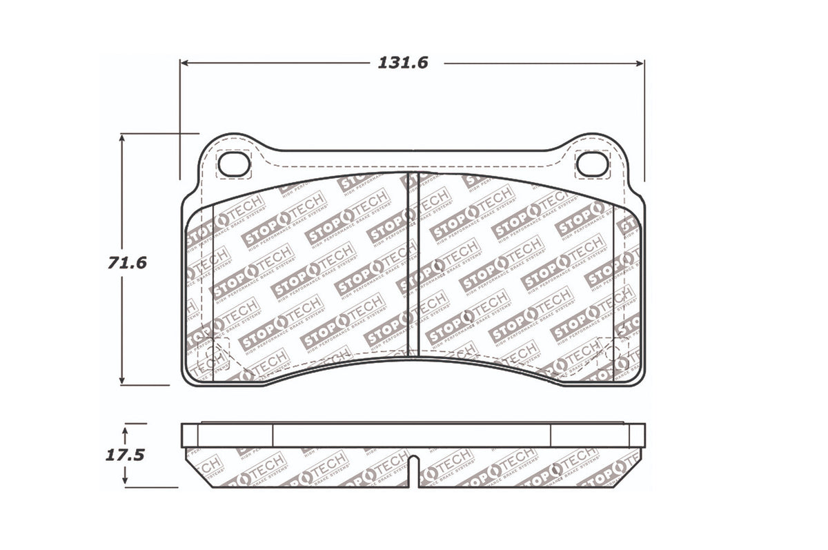 StopTech Sport Rear Brake Pads for R35 GTR