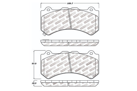 StopTech Street Front Brake Pads for R35 GTR