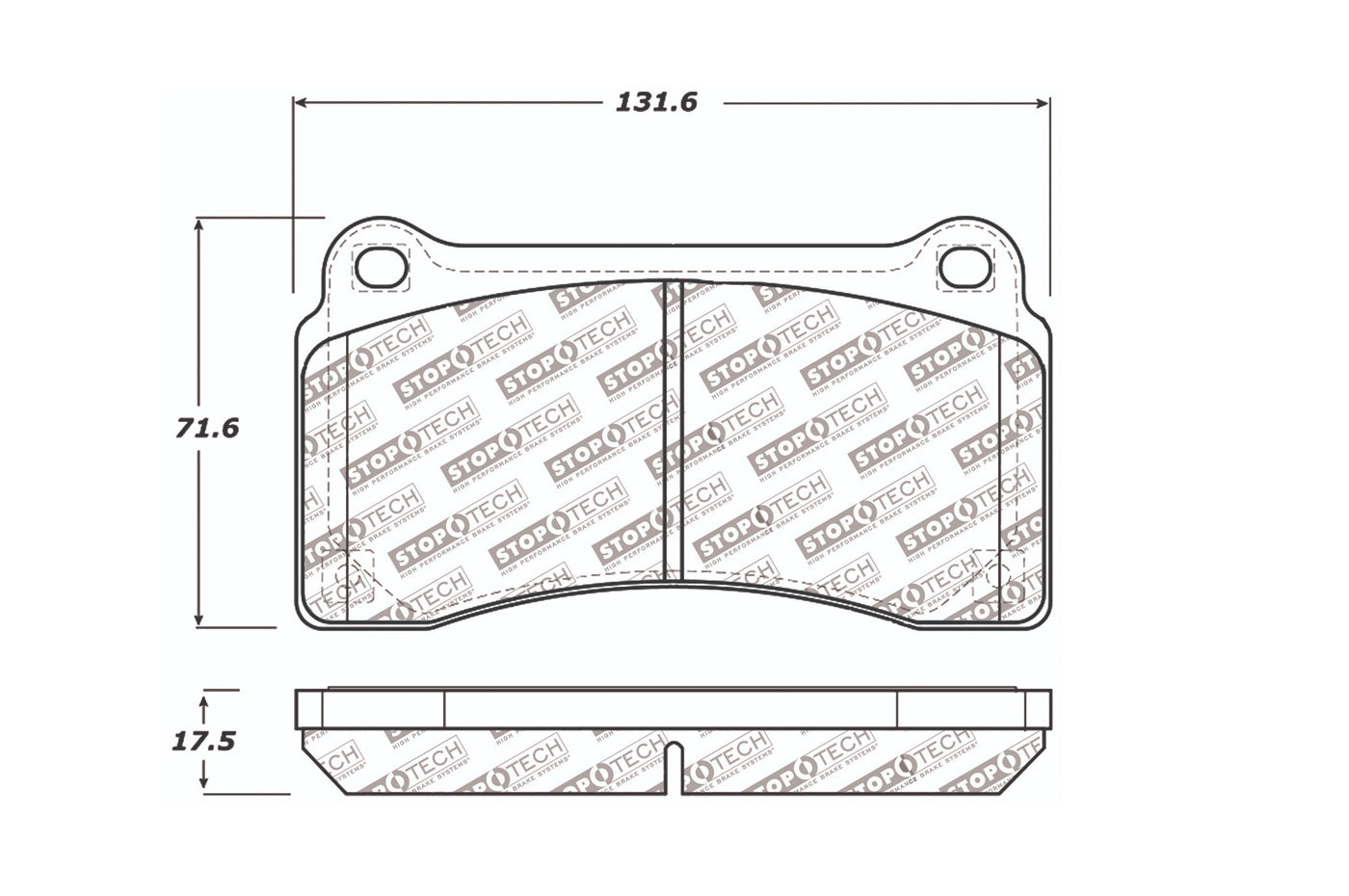 StopTech Street Rear Brake Pads for R35 GTR