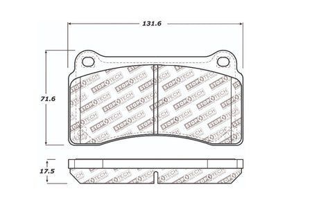 StopTech Street Rear Brake Pads for R35 GTR