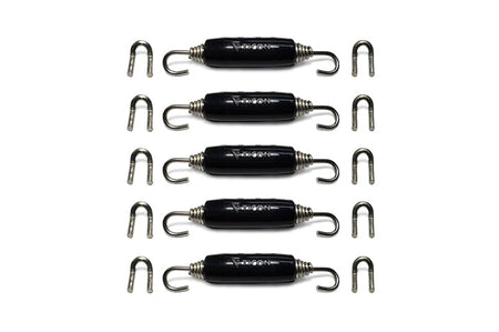 Ticon Titanium Exhaust Spring & Tab Kit Black