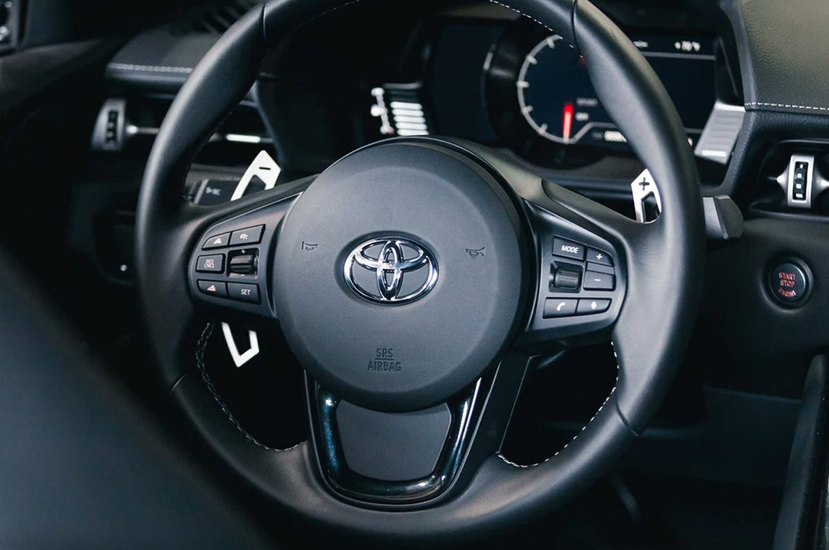 Titan Supra Billet Shifter Paddles Installed