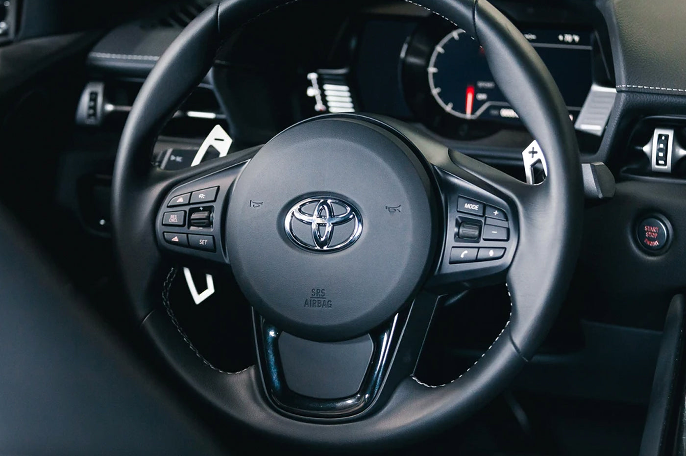 Titan Supra Billet Shifter Paddles Installed