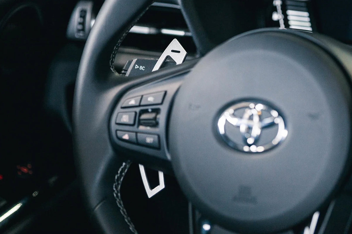 Titan Supra Billet Shifter Paddles Installed