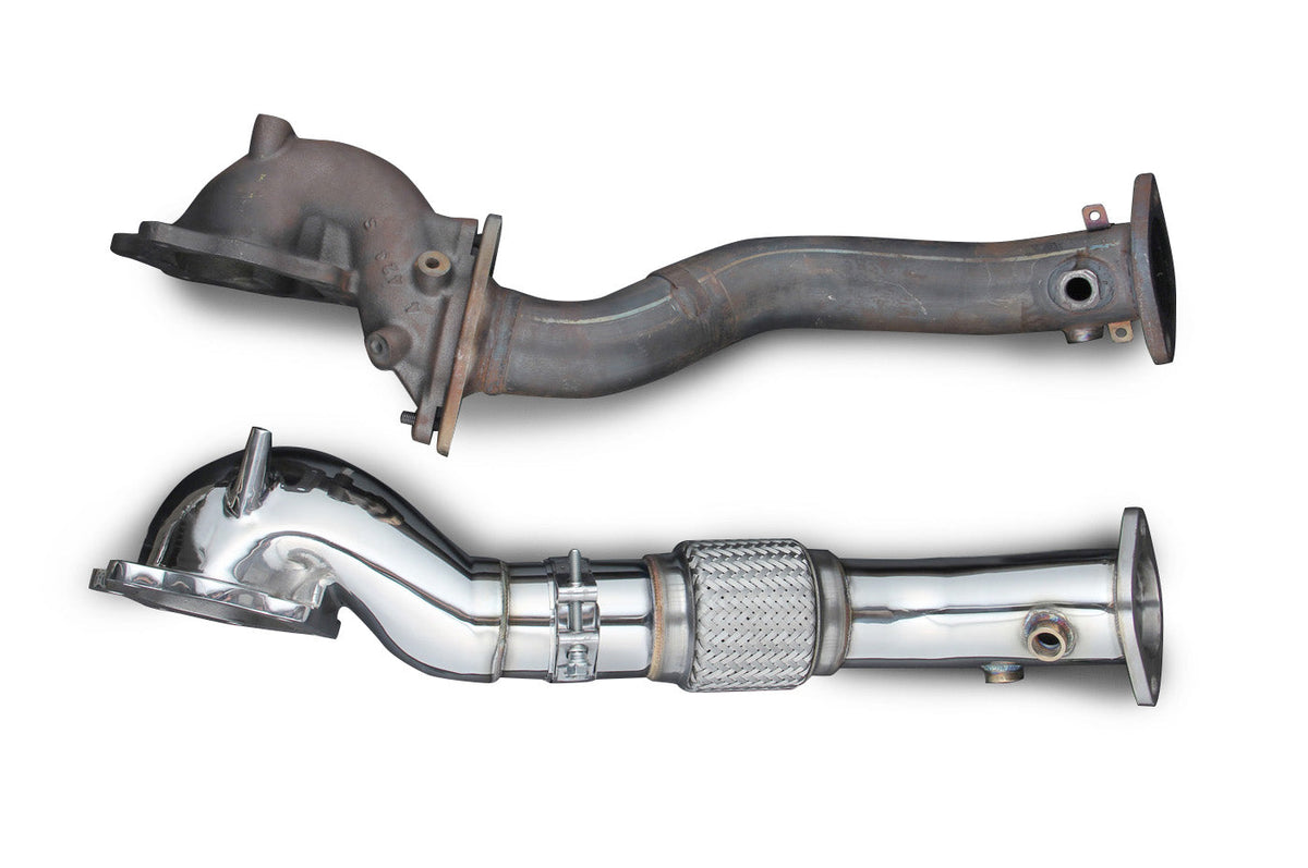 Tomei Expreme Evo X Wide Mouth Downpipe (TB6060-MT02A) vs oem stock