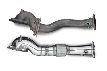 Tomei Expreme Evo X Wide Mouth Downpipe (TB6060-MT02A) vs oem stock