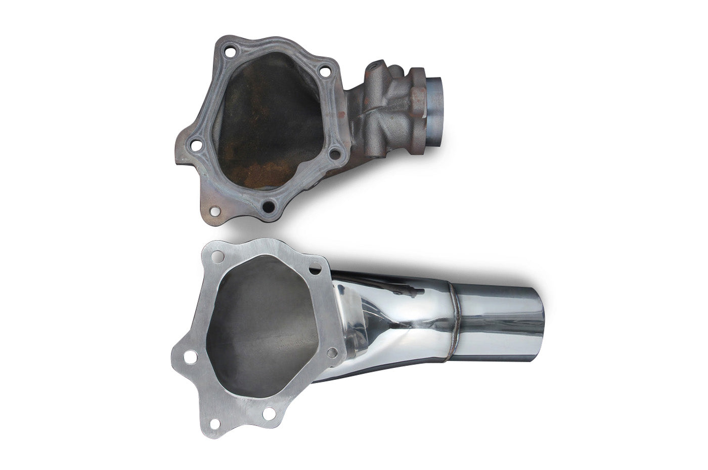 Tomei Expreme Evo X Wide Mouth Downpipe (TB6060-MT02A) vs oem stock