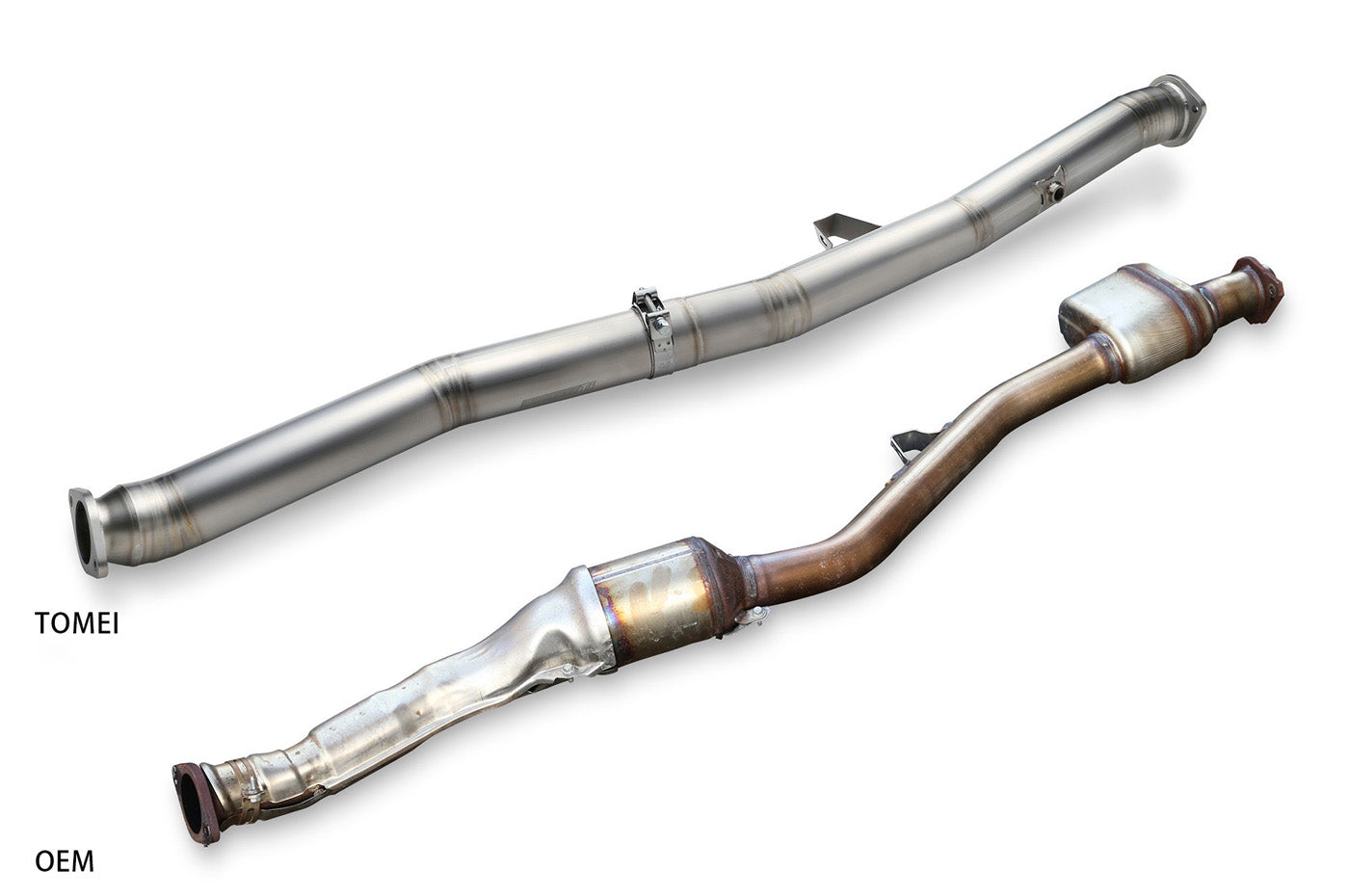 Tomei Expreme Titanium Midpipe for 2015-2021 WRX (TB6100-SB04A) vs oem