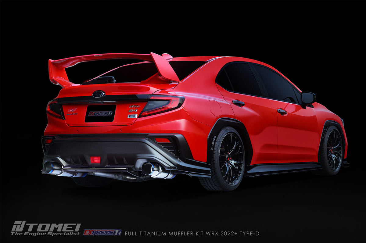 Tomei Expreme Titanium Type-D Dual Exit Full Exhaust for 2022+ WRX VB (TB6090-SB06B)