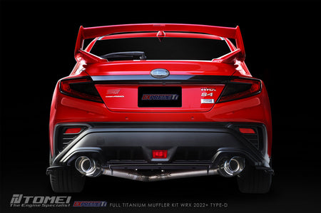 Tomei Expreme Titanium Type-D Dual Exit Full Exhaust for 2022+ WRX VB (TB6090-SB06B)