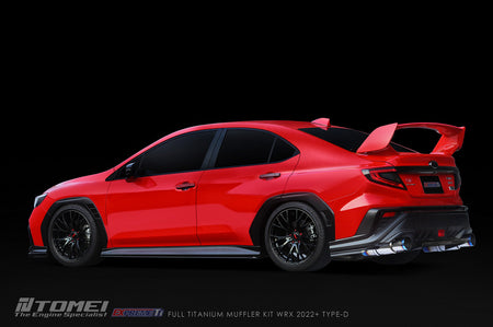 Tomei Expreme Titanium Type-D Dual Exit Full Exhaust for 2022+ WRX VB (TB6090-SB06B)
