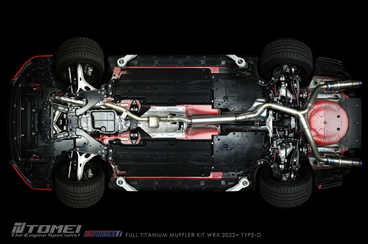 Tomei Expreme Titanium Type-D Dual Exit Full Exhaust for 2022+ WRX VB (TB6090-SB06B)