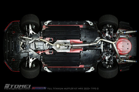Tomei Expreme Titanium Type-D Dual Exit Full Exhaust for 2022+ WRX VB (TB6090-SB06B)