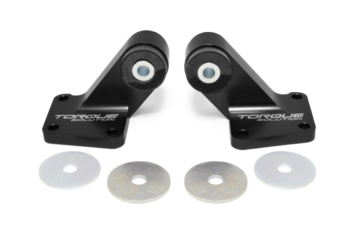 Torque Solution Billet Rear Diff Mounts for Evo 8/9 Black (TS-EV-196)