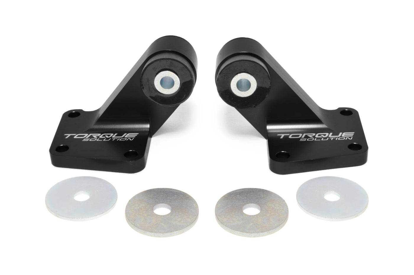 Torque Solution Billet Rear Diff Mounts for Evo 8/9 Black (TS-EV-196)
