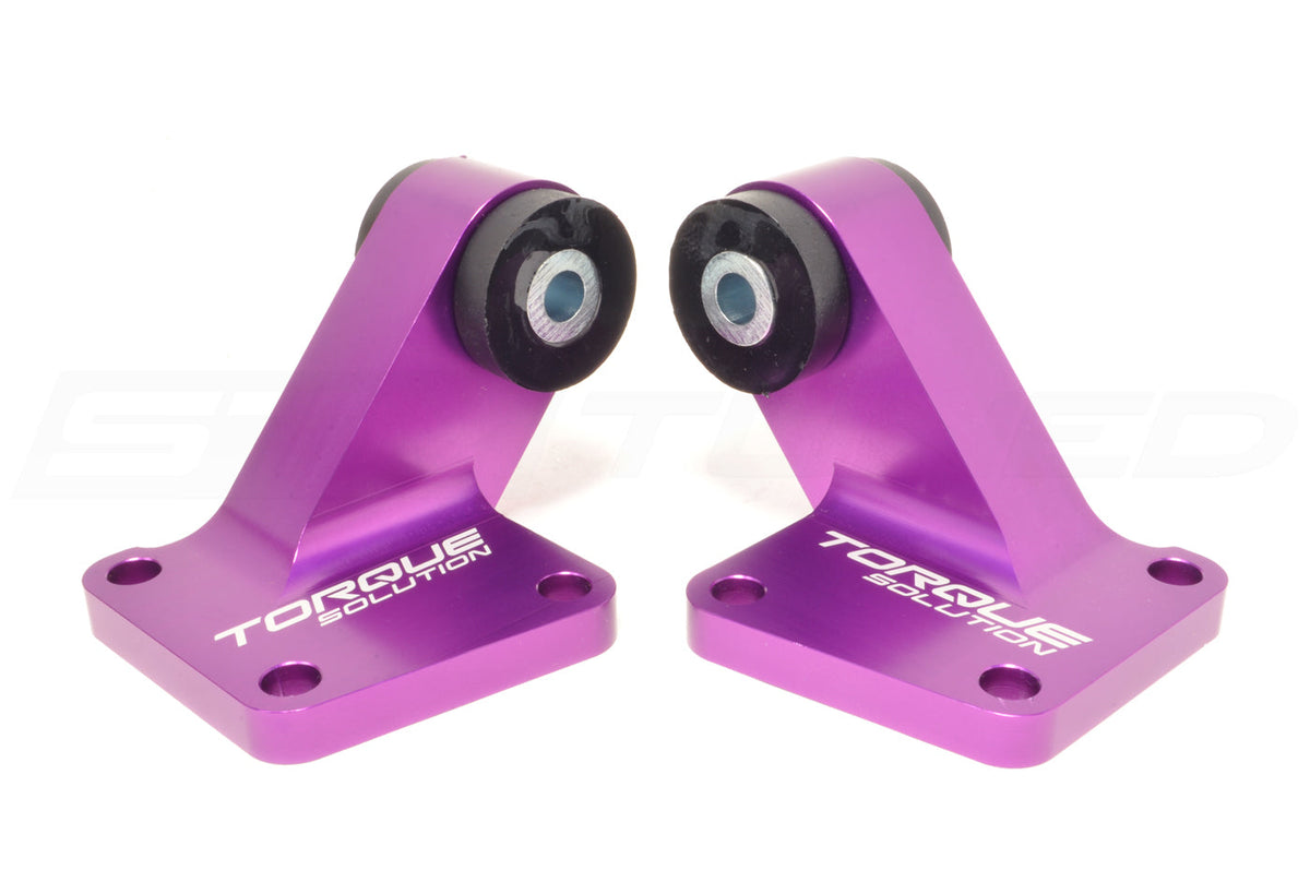 Torque Solution Billet Rear Diff Mounts for Evo 8/9 Purple (TS-EV-196PR)