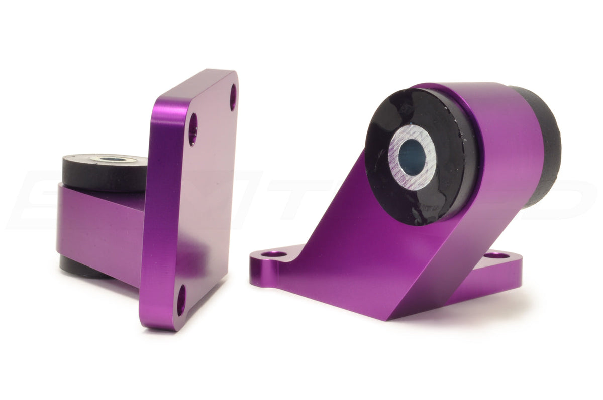 Torque Solution Billet Rear Diff Mounts for Evo 8/9 Purple (TS-EV-196PR)