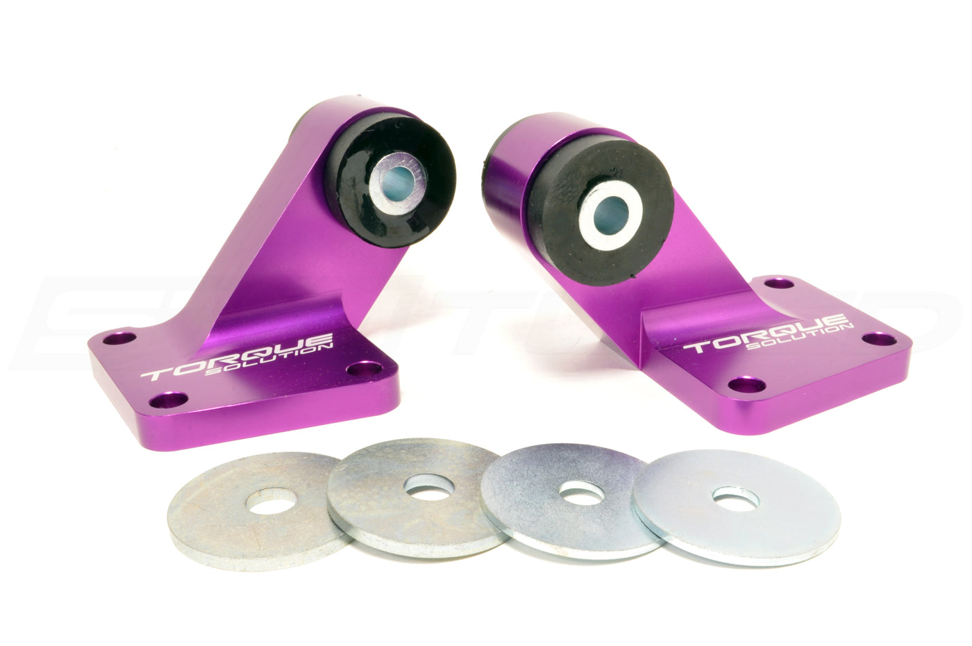 Torque Solution Billet Rear Diff Mounts for Evo 8/9 Purple (TS-EV-196PR)
