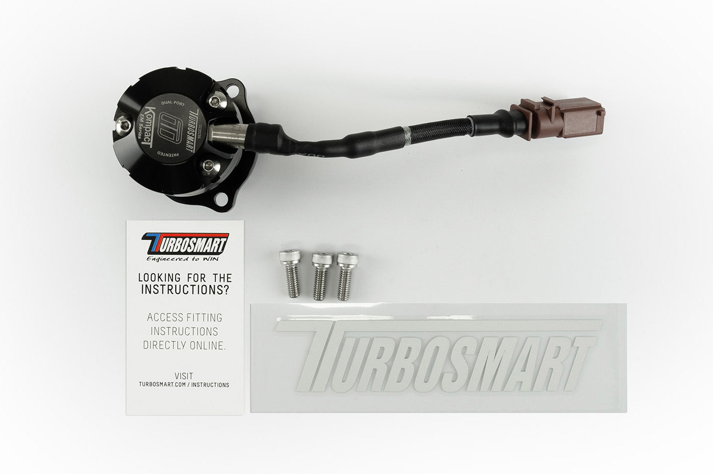 Turbosmart Kompact EM VR1 Dual Port BOV for 2017-2020 Audi RS3 (TS-0223-1063) vent to atmosphere blow off valve