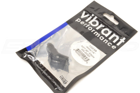 Vibrant Male AN to Male NPT 45° Adapter Fitting (10238 4AN to 1/4" NPT)