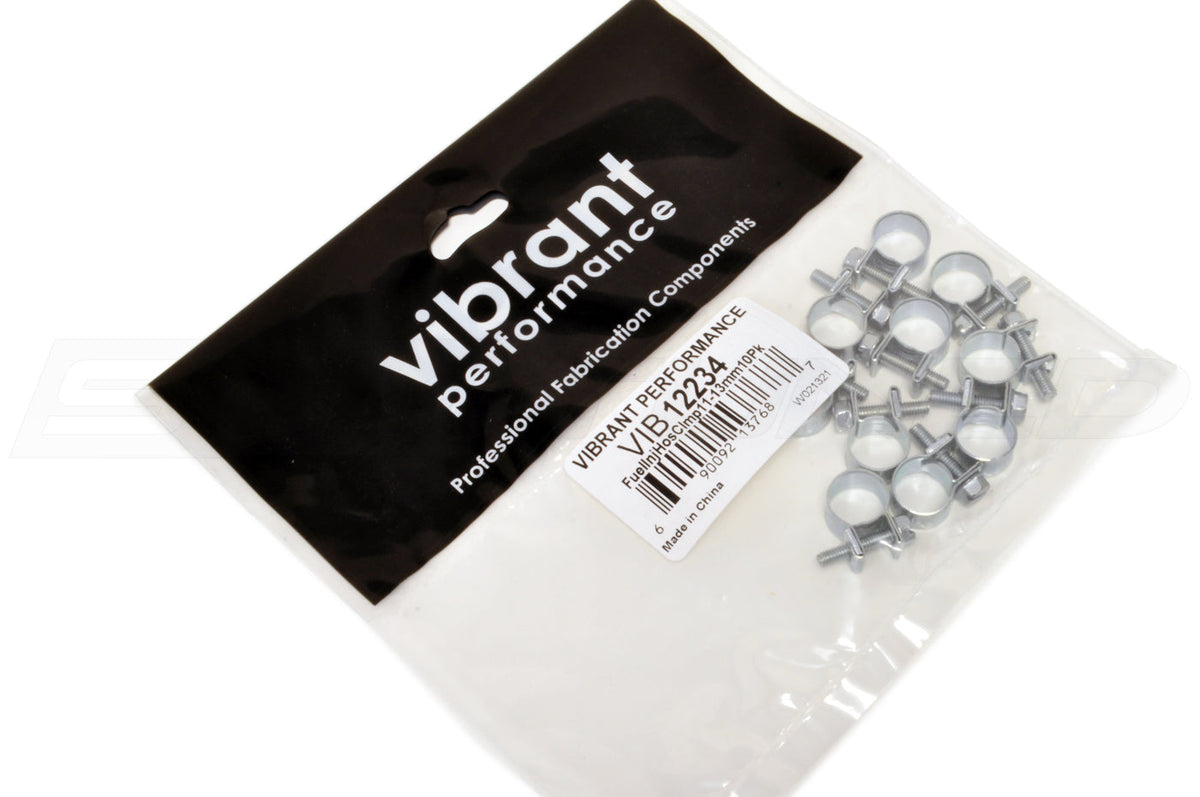 Vibrant Fuel Injector Style Mini Hose Clamps (Pack of 10) (12234 is Pictured)