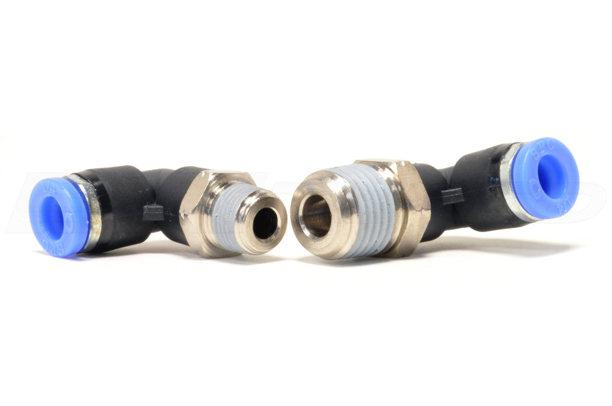 Vibrant One-Touch NPT 90° Elbow Fittings