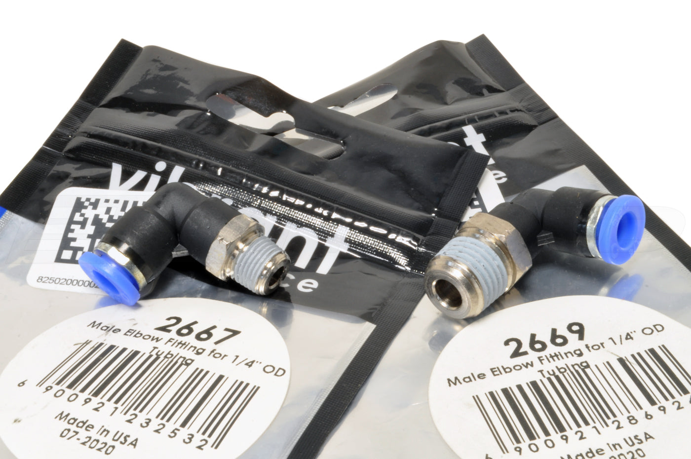 Vibrant One-Touch NPT 90° Elbow Fittings