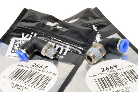 Vibrant One-Touch NPT 90° Elbow Fittings