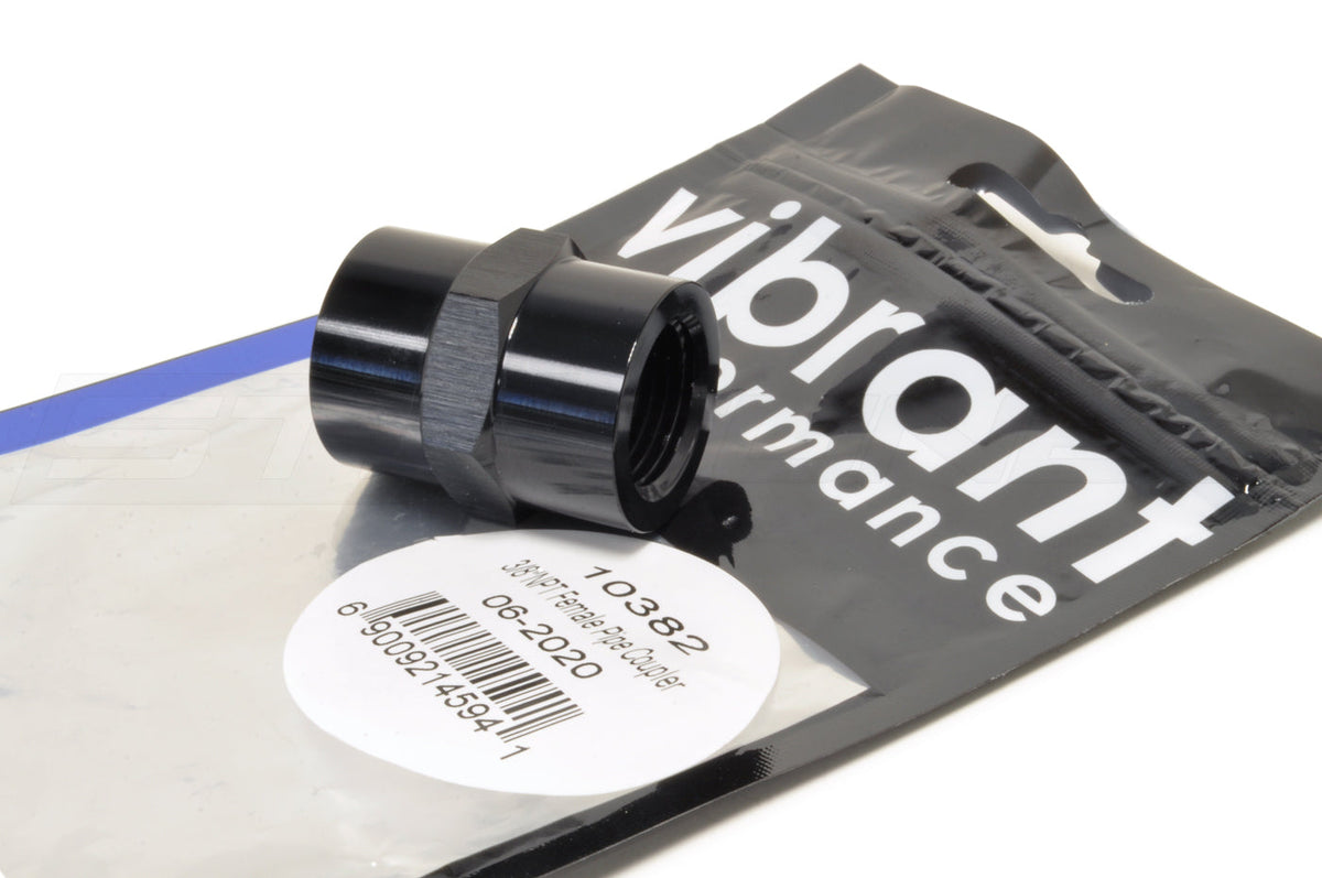 Vibrant Pipe Adapter Fitting Female NPT to Female NPT (10382 3/8" NPT is Pictured)