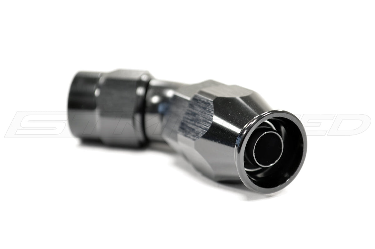 Vibrant Swivel Hose End Fitting for PTFE Hose -AN 45°