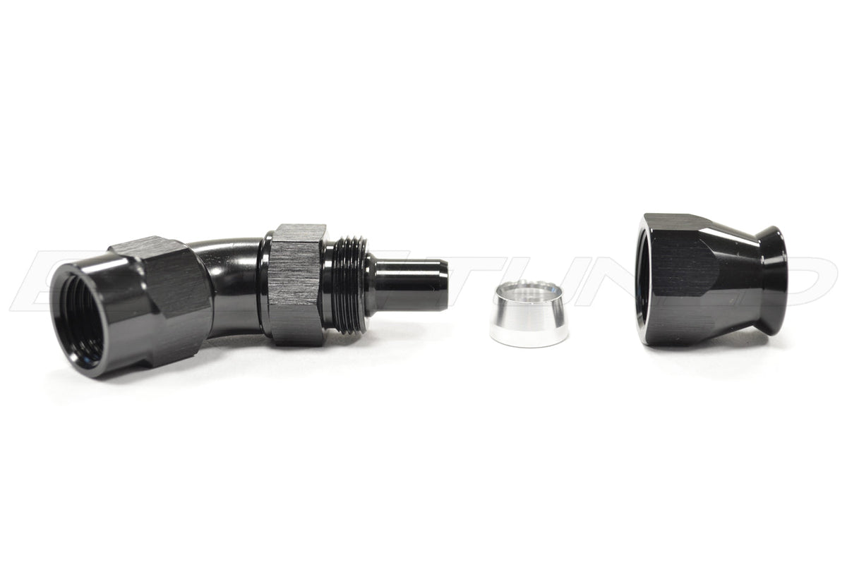 Vibrant Swivel Hose End Fitting for PTFE Hose -AN 45°