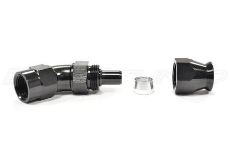 Vibrant Swivel Hose End Fitting for PTFE Hose -AN 45°
