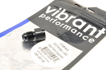 Vibrant Union Expander Adapters (10840 Female -3AN to Male -4AN is Pictured)