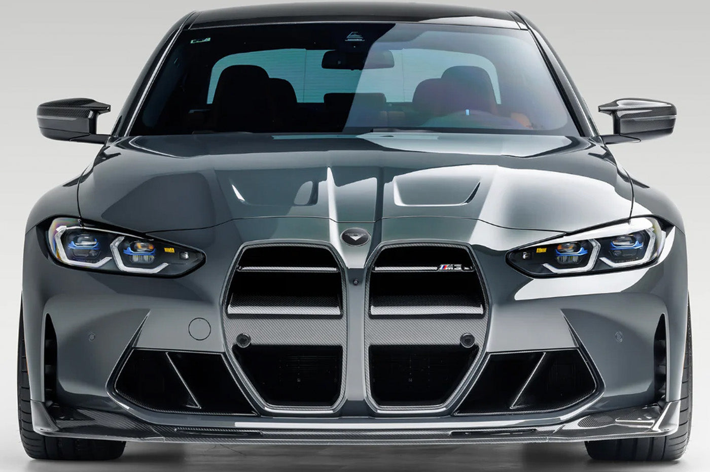 Vorsteiner BMW G8X M3/M4 Carbon Fiber VRS Front Motorsport Grille (BMV3005) installed on 2021+ M3