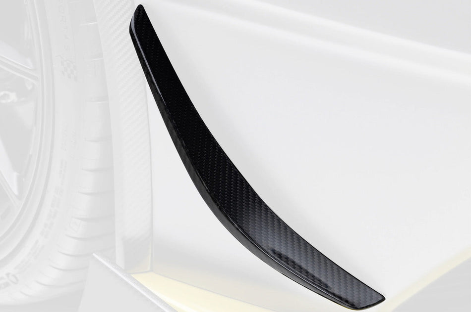 Vorsteiner Lamborghini Huracan STO Carbon Fiber Aero Canards (4055LOV) 2x2 twill weave carbon bumper canards