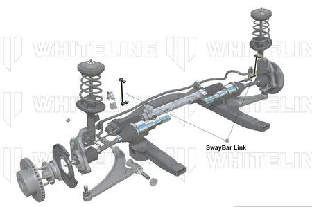 Whiteline Adjustable Front Sway Bar Links for 2022+ VB Subaru WRX (KLC175) installation diagram